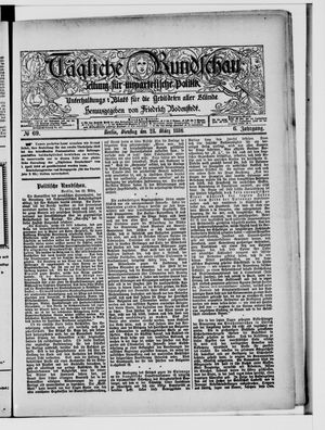 Tägliche Rundschau on Mar 23, 1886