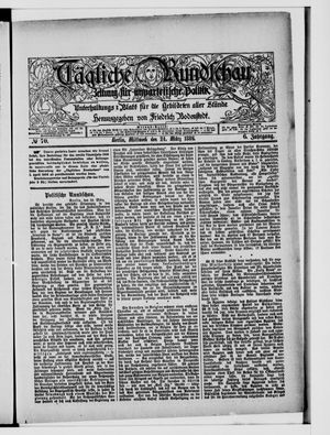 Tägliche Rundschau on Mar 24, 1886