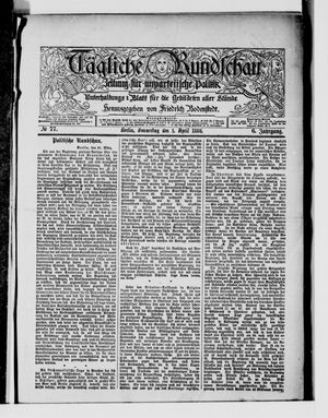 Tägliche Rundschau vom 01.04.1886