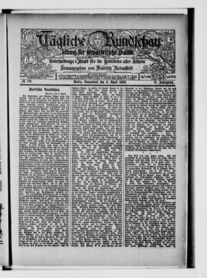 Tägliche Rundschau on Apr 3, 1886