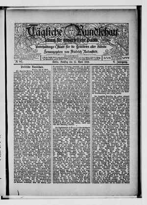 Tägliche Rundschau vom 13.04.1886