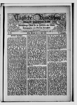 Tägliche Rundschau vom 14.04.1886