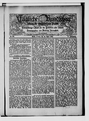 Tägliche Rundschau vom 16.04.1886