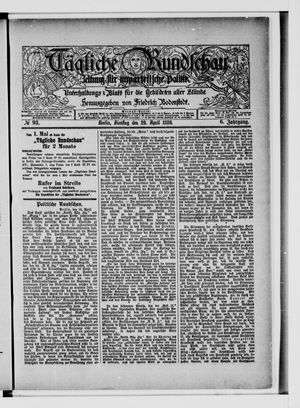 Tägliche Rundschau vom 20.04.1886