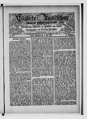 Tägliche Rundschau on May 1, 1886