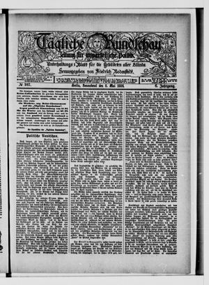 Tägliche Rundschau on May 8, 1886