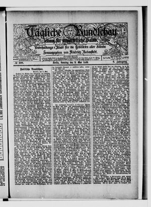 Tägliche Rundschau on May 9, 1886