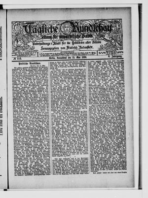 Tägliche Rundschau vom 15.05.1886