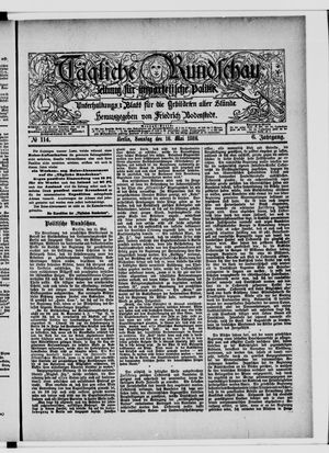 Tägliche Rundschau on May 16, 1886