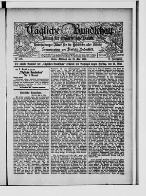 Tägliche Rundschau on May 19, 1886