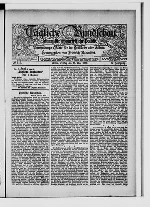 Tägliche Rundschau on May 21, 1886