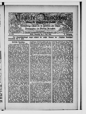 Tägliche Rundschau on Jun 3, 1886