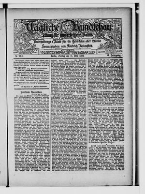 Tägliche Rundschau on Jun 11, 1886