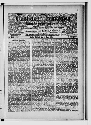 Tägliche Rundschau on Jun 16, 1886