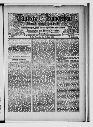 Tägliche Rundschau on Jun 17, 1886