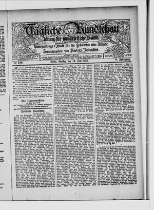 Tägliche Rundschau on Jun 29, 1886