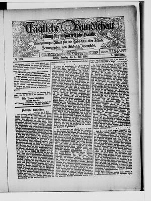 Tägliche Rundschau on Jul 4, 1886