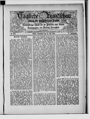 Tägliche Rundschau on Jul 10, 1886