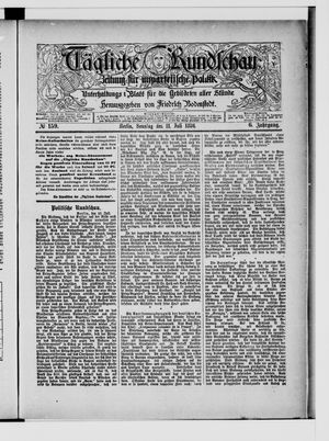 Tägliche Rundschau on Jul 11, 1886