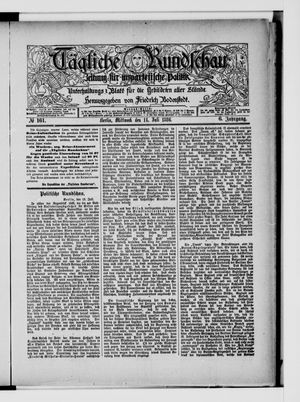 Tägliche Rundschau on Jul 14, 1886