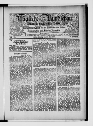 Tägliche Rundschau vom 27.07.1886