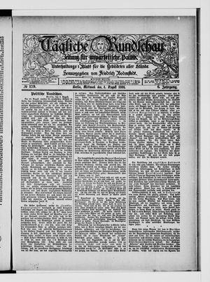 Tägliche Rundschau on Aug 4, 1886