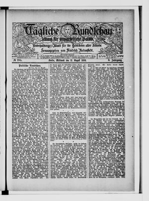 Tägliche Rundschau vom 11.08.1886