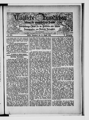 Tägliche Rundschau vom 14.08.1886