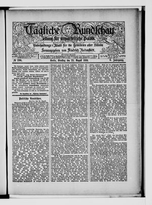 Tägliche Rundschau vom 24.08.1886