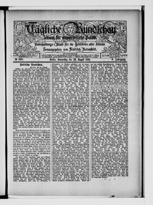 Tägliche Rundschau vom 26.08.1886
