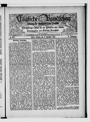Tägliche Rundschau on Sep 5, 1886