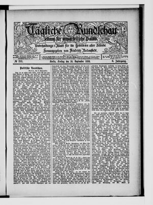 Tägliche Rundschau vom 10.09.1886