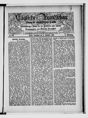 Tägliche Rundschau vom 11.09.1886