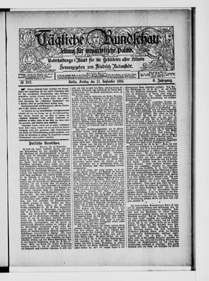 Tägliche Rundschau vom 17.09.1886