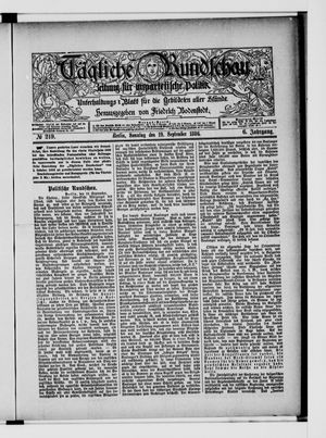 Tägliche Rundschau vom 19.09.1886