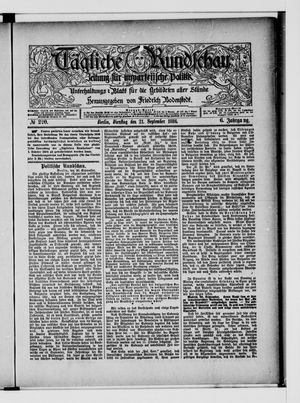 Tägliche Rundschau vom 21.09.1886