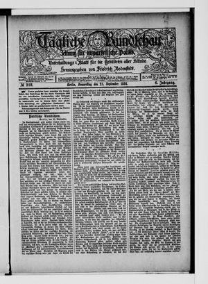 Tägliche Rundschau vom 23.09.1886