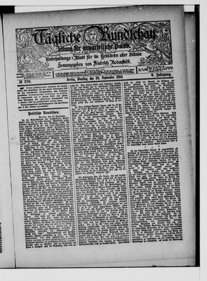 Tägliche Rundschau vom 28.09.1886