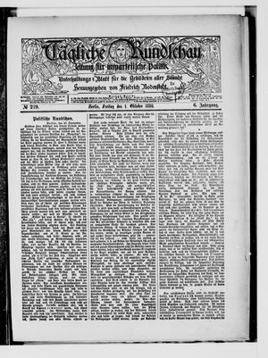 Tägliche Rundschau vom 01.10.1886