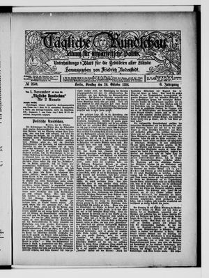 Tägliche Rundschau vom 26.10.1886