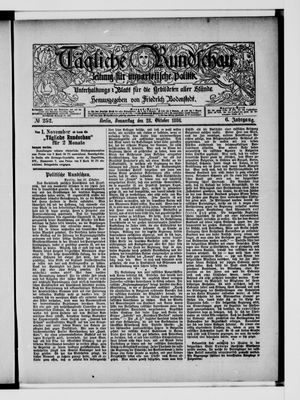 Tägliche Rundschau vom 28.10.1886