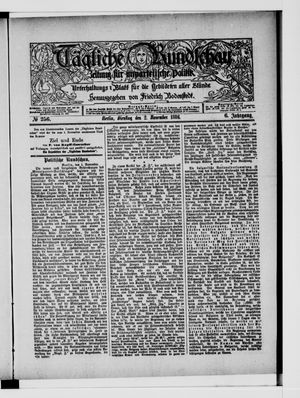 Tägliche Rundschau vom 02.11.1886