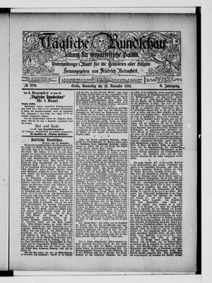 Tägliche Rundschau vom 18.11.1886