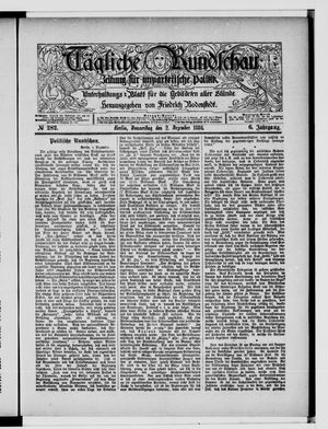 Tägliche Rundschau vom 02.12.1886