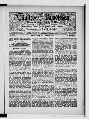 Tägliche Rundschau vom 03.12.1886