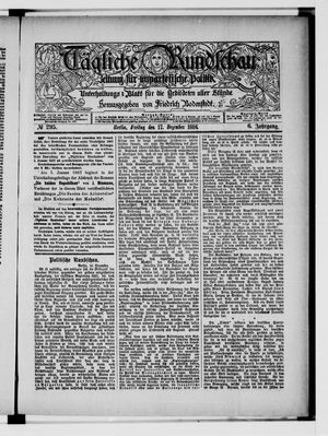 Tägliche Rundschau vom 17.12.1886