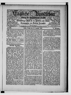Tägliche Rundschau vom 24.12.1886