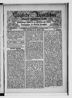 Tägliche Rundschau vom 30.12.1886