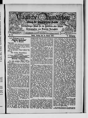 Tägliche Rundschau on Jan 21, 1887