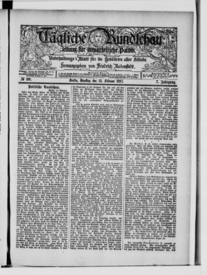 Tägliche Rundschau on Feb 15, 1887